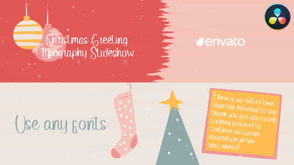 Christmas Greeting Typography - VideoHive 42180078