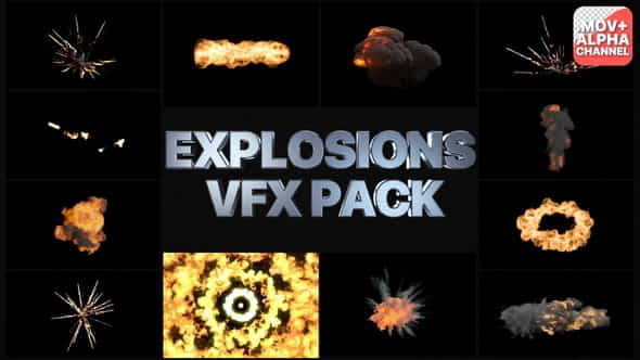 VFX Explosions Pack | Motion - VideoHive 32901514