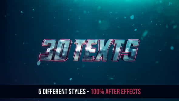 3D Texts Effects - No - VideoHive 21849195