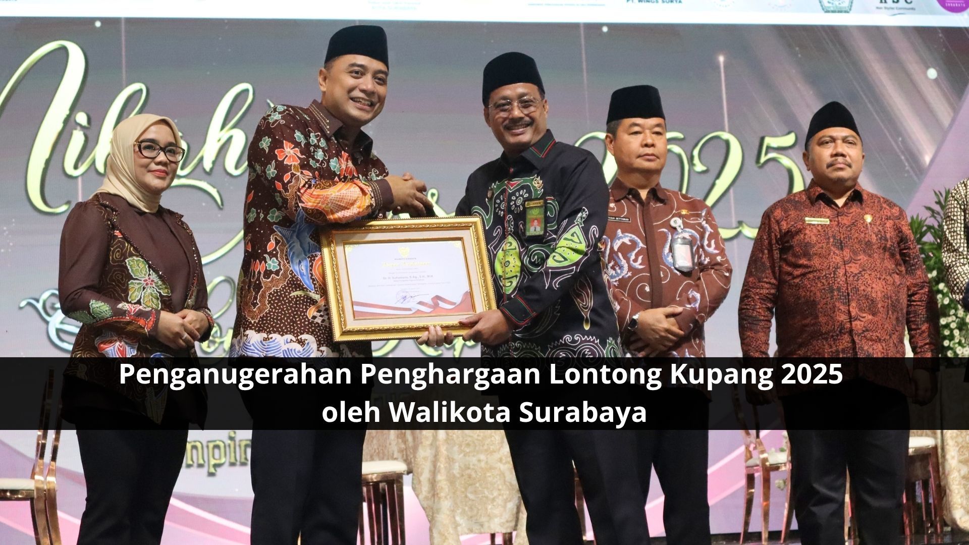 PA Surabaya Terima Penghargaan Lontong Kupang 2025 dari Wali Kota Surabaya