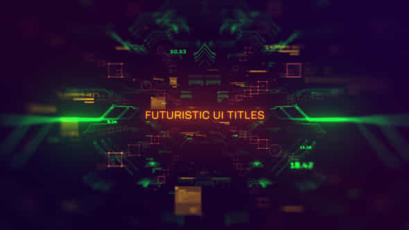 Futuristic Ui Titles - VideoHive 53146409