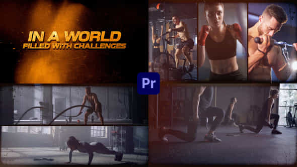 Gym Workout Sport Promo Mogrt Template - VideoHive 50809064