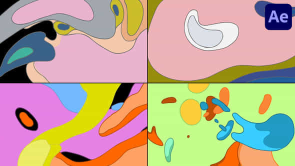 Abstract Colorful Transitions For After Effects - VideoHive 57875316