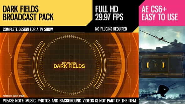 Dark Fields (Broadcast Pack) - VideoHive 8783507