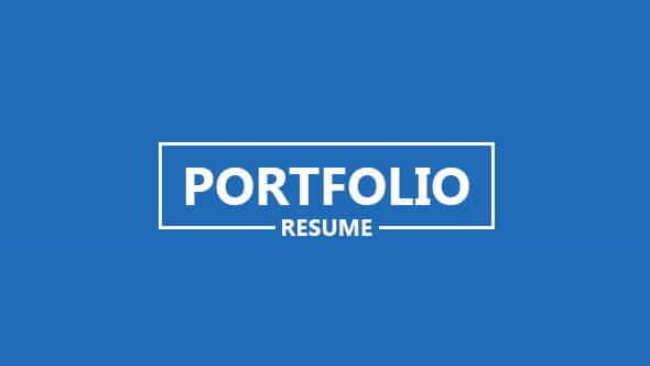 Portfolio - Resume - VideoHive 12425075