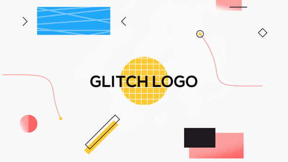 Shape Glitch Logo Reveal - VideoHive 22140688