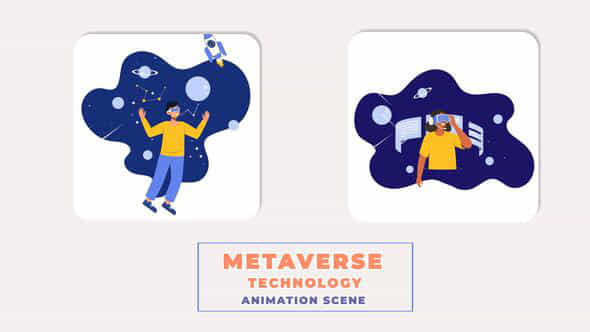 Metaverse Technology Animation - VideoHive 43784654