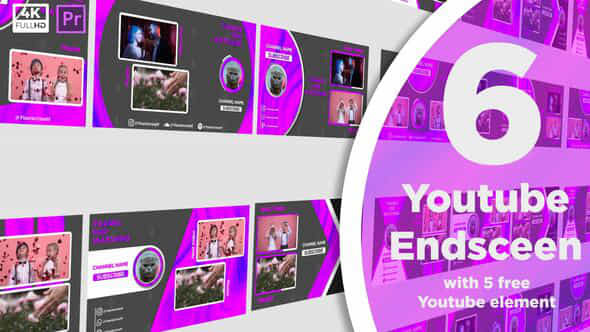 Youtube Endscreen 6+5 - VideoHive 35408150