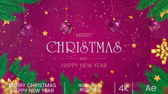 Merry Christmas and Happy New - VideoHive 35312240