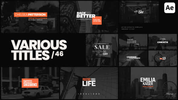 Various Titles 46 - VideoHive 51427586