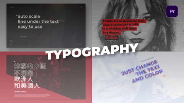 Typography | MOGRt - VideoHive 34612625