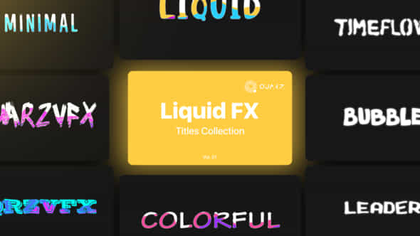 Liquid Motion Titles - VideoHive 45405313