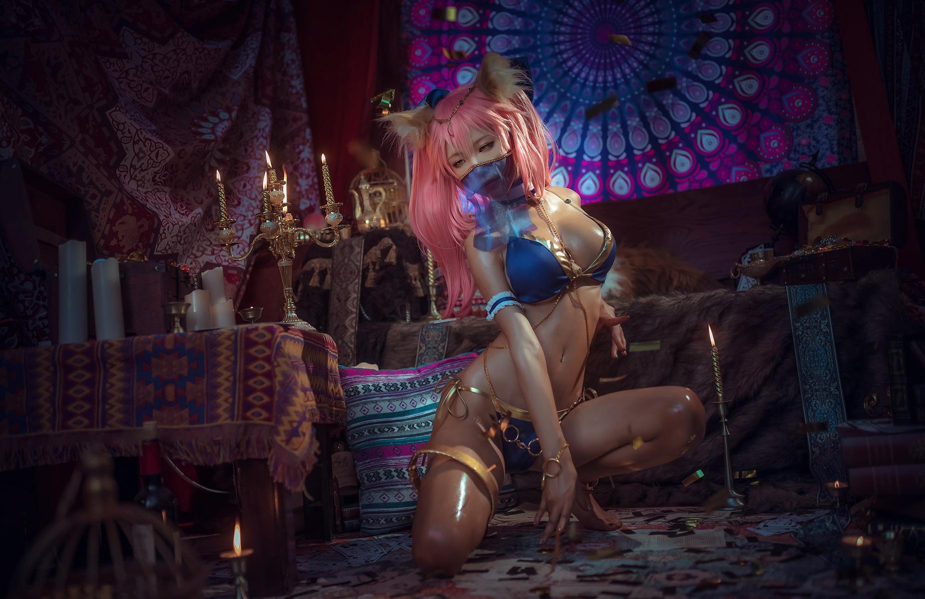 Cosplay 水淼Aqua 玉藻前舞者(17)