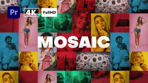 Mosaic Fast Intro | Premiere - VideoHive 35585124