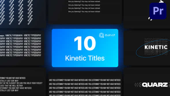 Kinetic Titles - VideoHive 44802629