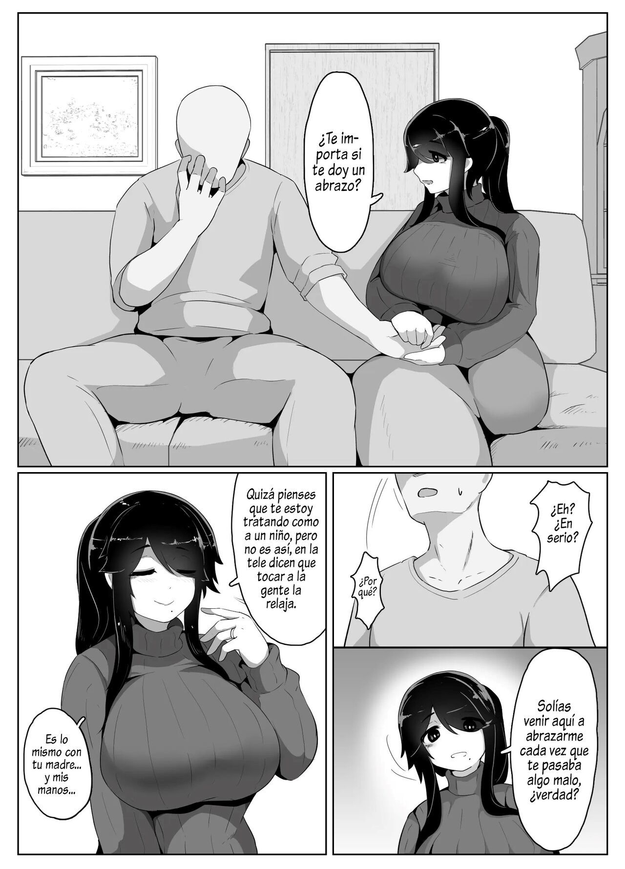 [hahayamoya (moya)] Oyasumi, Okaa-san I  Good Night, Mom I [Spanish]  [Al Chile no Sé Scan]