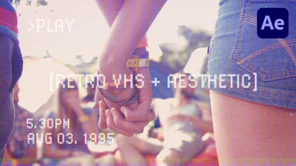 Retro Vhs Aesthetic Titles - VideoHive 56475922