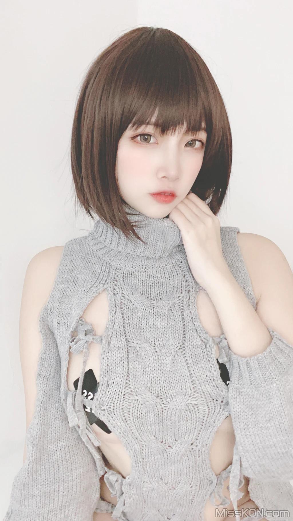 Coser@二佐Nisa: 私房洞洞毛衣 (66 photos )(29)