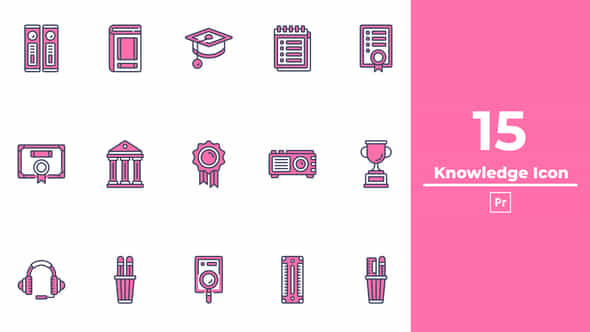 Knowledge Icon Premiere Pro - VideoHive 50333311