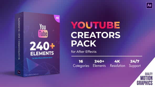 Youtube Creators Pack - VideoHive 31232789