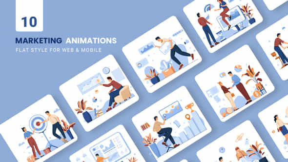 Digital Marketing Animations - VideoHive 39741043
