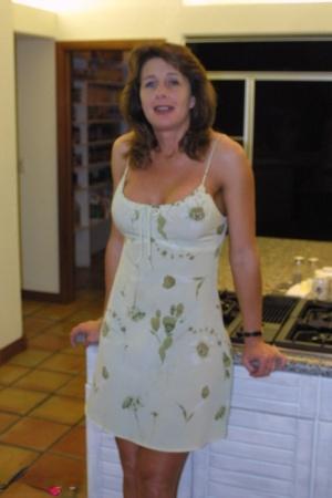 Amateur mom Cheryl A shows her firm big tits & hot perfect body in her kitchen