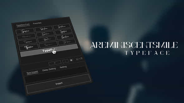 Animated Typeface Areminiscentsmile - VideoHive 57968384