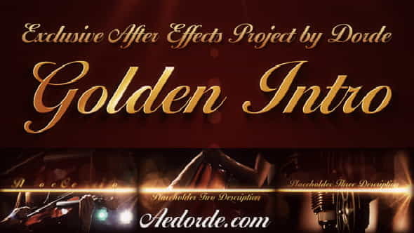 Golden Intro - VideoHive 459748