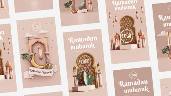 3D Modern Ramadan - VideoHive 44313926