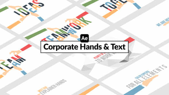 Corporate Hands Text - VideoHive 51671196