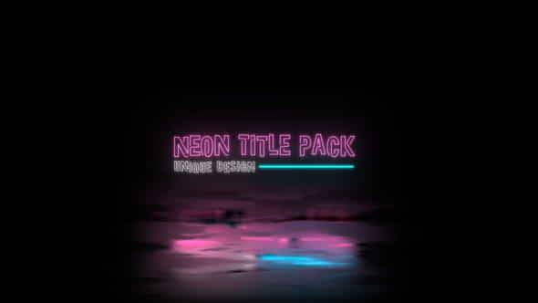 Neon Title Pack - VideoHive 35321160