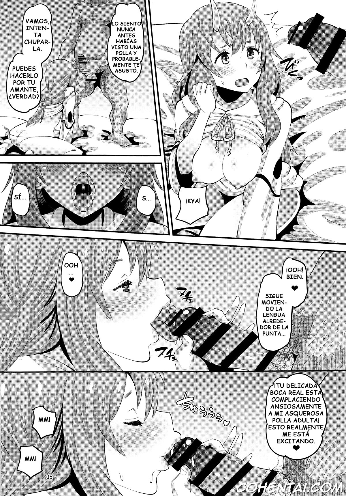 Oni Musume ni Inmon Tsukete Mita Ken (Tensei Shitara Slime datta Ken) xxx comics manga porno doujin hentai español sexo 