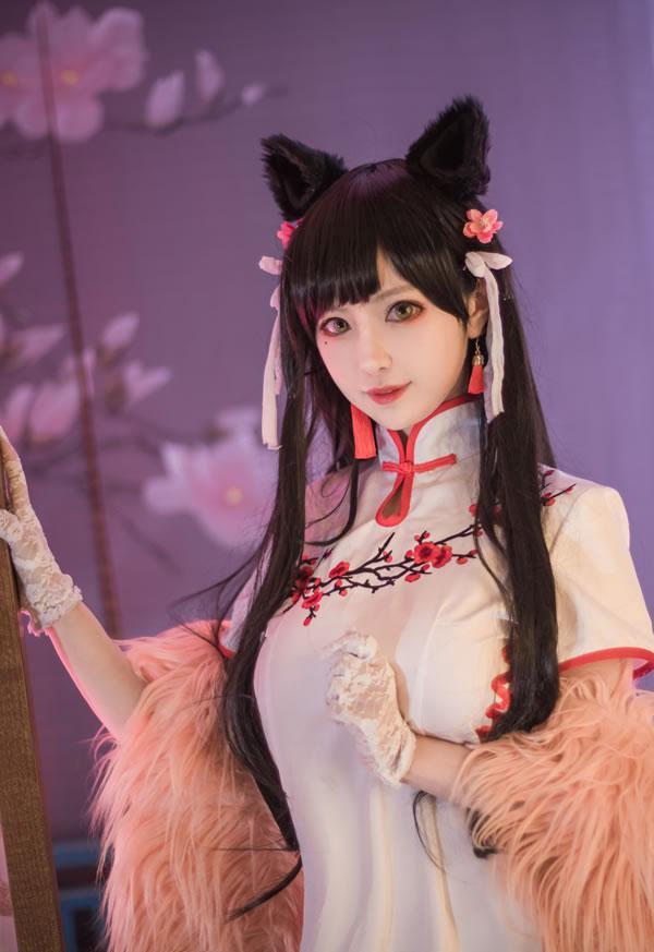 高颜值coser Shika小鹿鹿-爱宕旗袍(21)