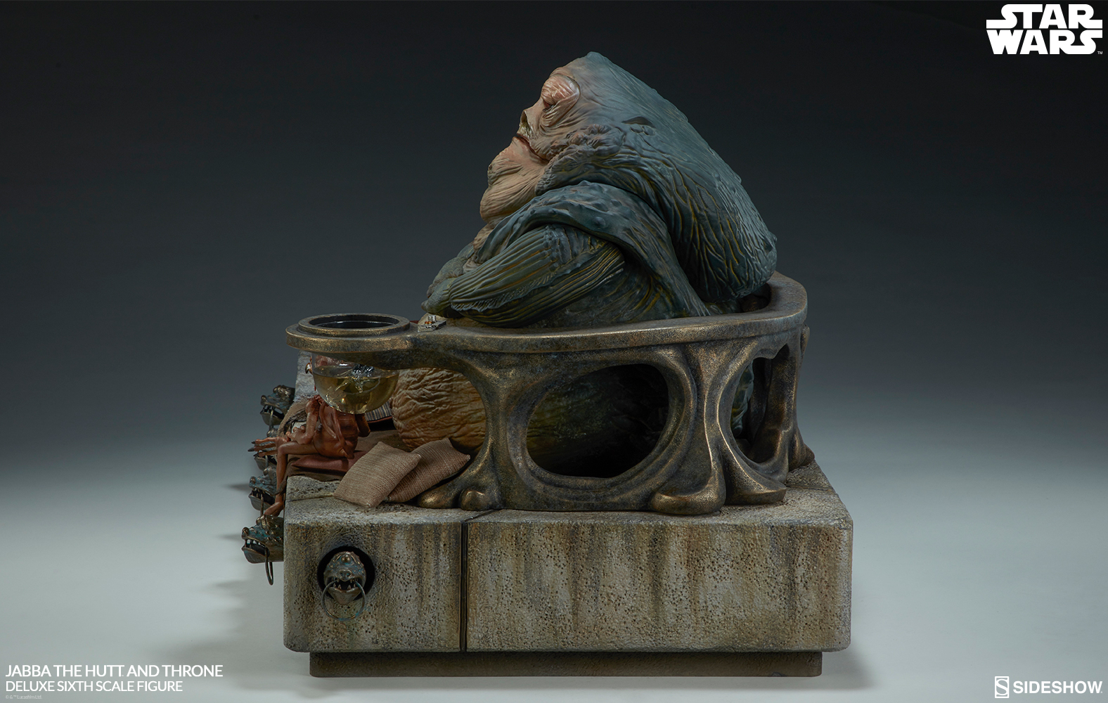 Star Wars Episode VI : Jabba the Hutt and throne - Deluxe Figure (Sideshow) Bko55vxS_o