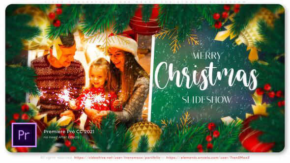 Video Congratulations Merry Christmas Slideshow - VideoHive 49217320