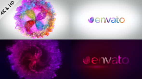 Blooming Particles Logo 4k - VideoHive 19751878