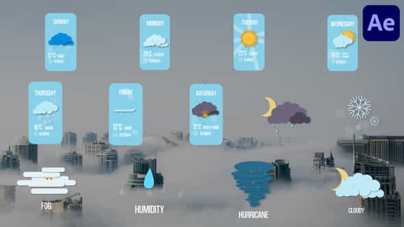 Weather Forecast Titles - VideoHive 46324440