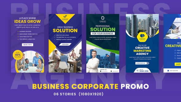 Business Solution Stories Pack - VideoHive 35812413