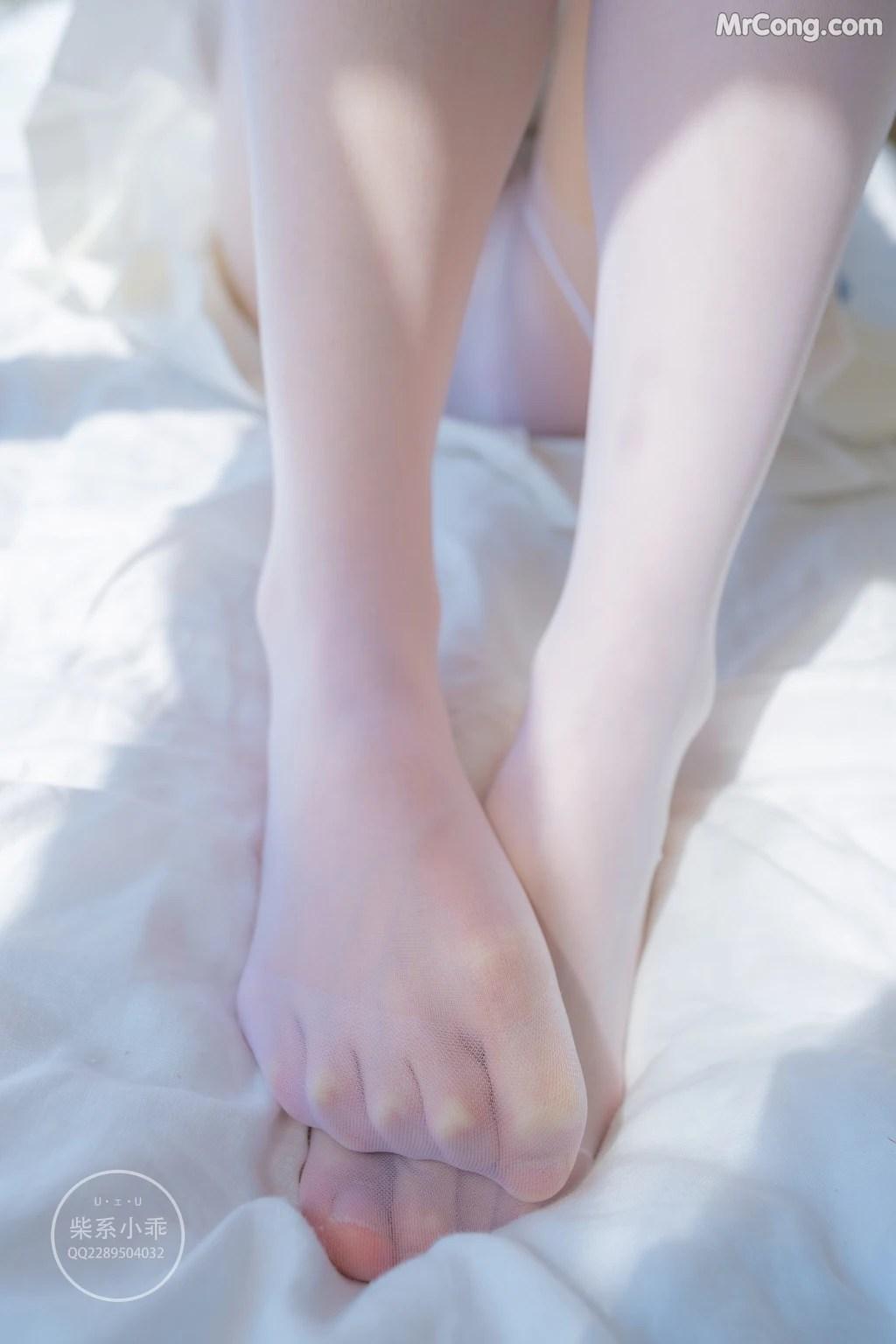 Coser@稚乖画册 Vol.001: 晴空01 白丝双马尾JK (79 photos)(49)