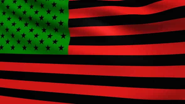 African American Flag 4K - VideoHive 27320574