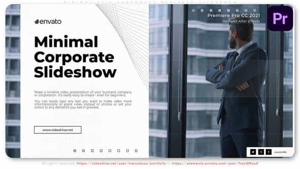 Minimalistic Corporate Business Slideshow - VideoHive 53673080