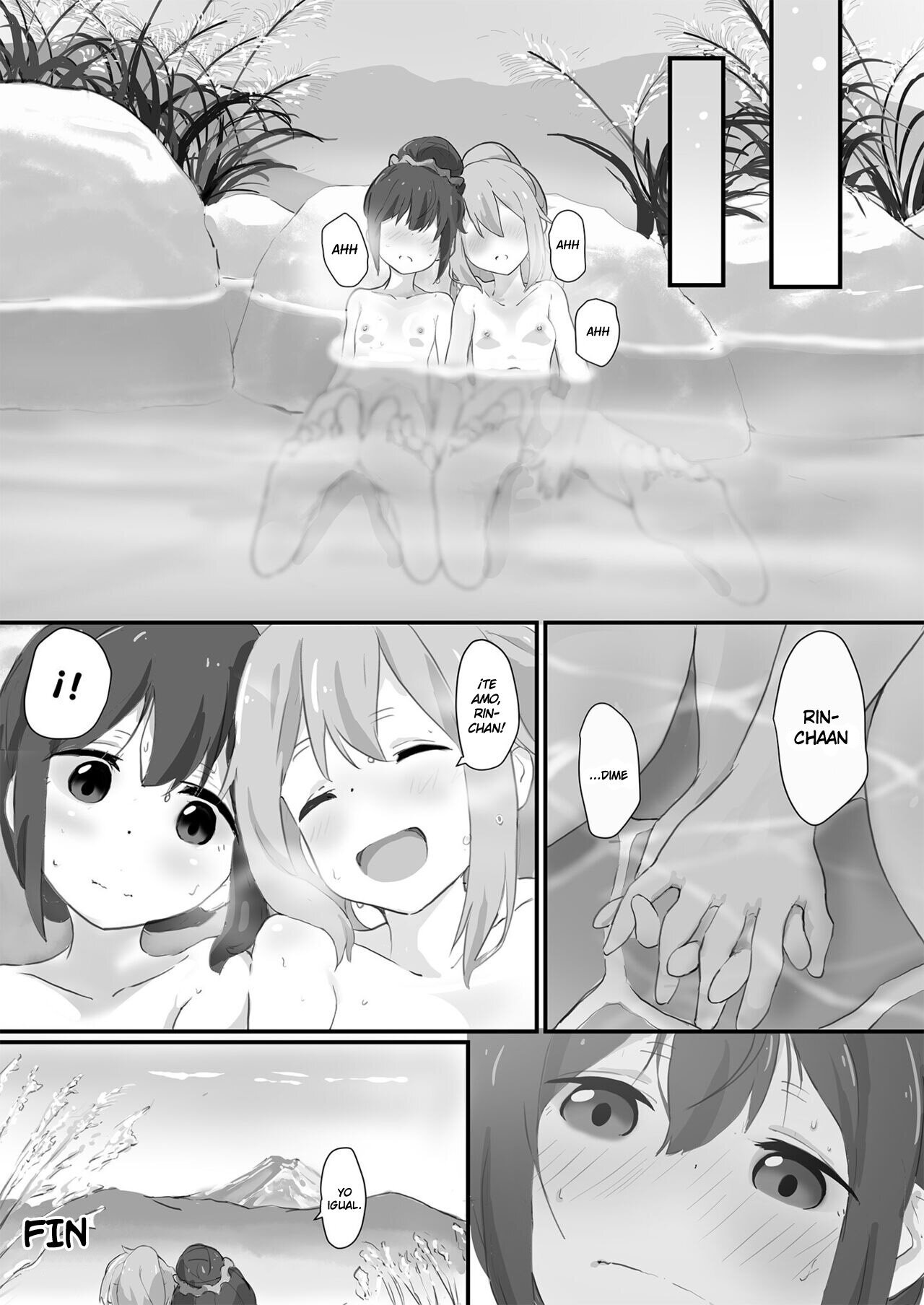 Nadeshiko y Rin en las aguas termales - 19