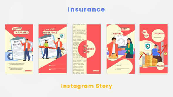 Health Care Insurance Instagram Story - VideoHive 44420080