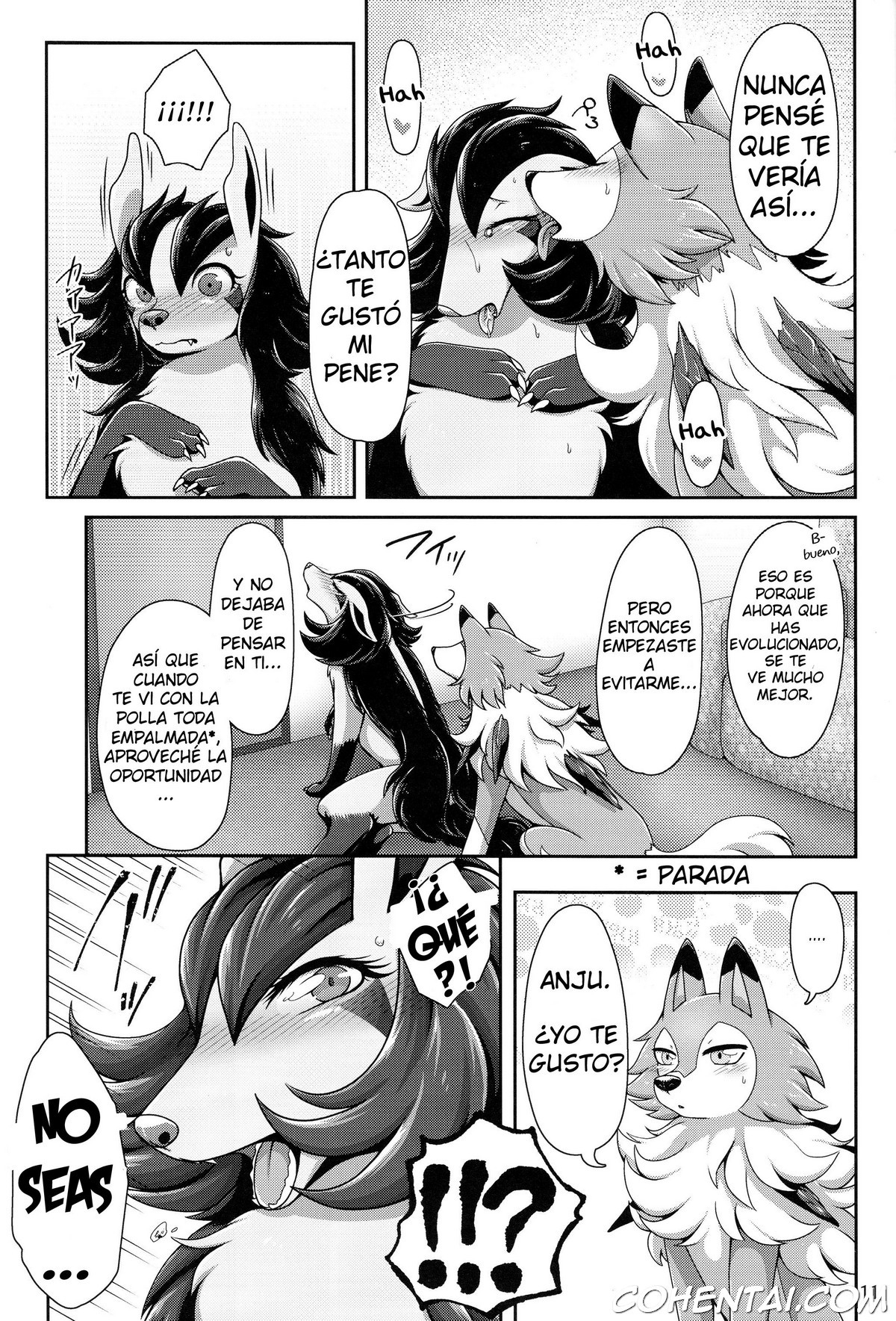 One-sided Love? (Pokémon) xxx comics manga porno doujin hentai español sexo Lycanroc Lycanroc Midday Form Mightyena Pokémon