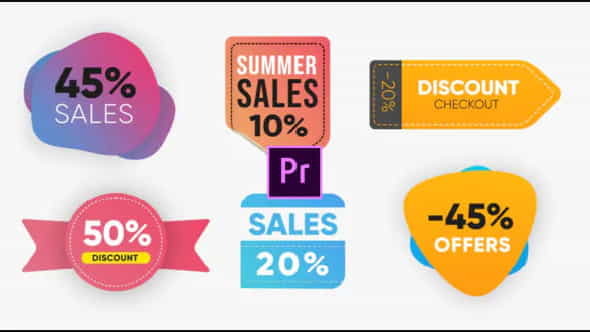 Trendy Sales Badges- Premiere Pro | Miscellaneous - VideoHive 26375973