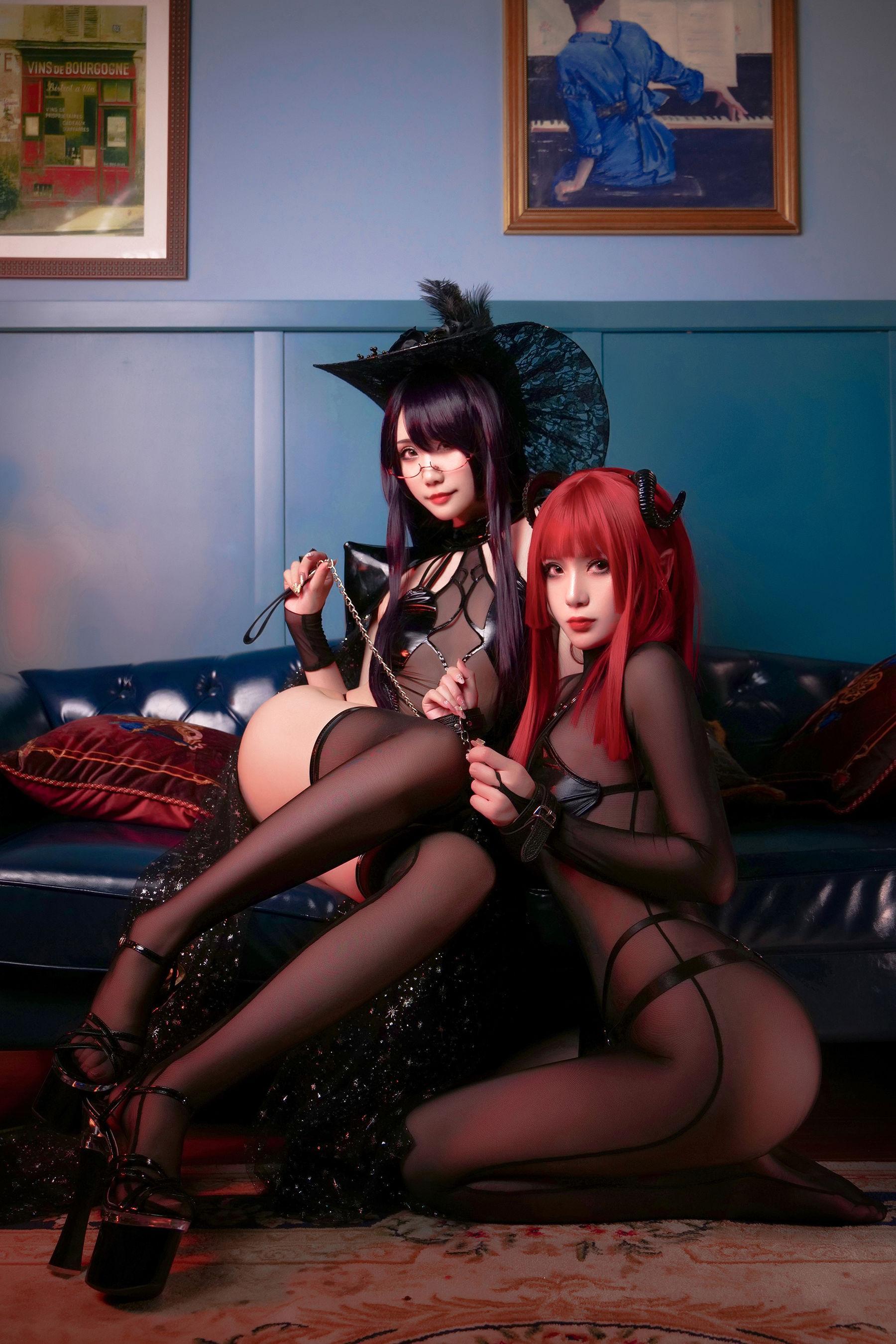 [网红COSER写真] 曉美媽&羊大真人 – 魔女集会(10)