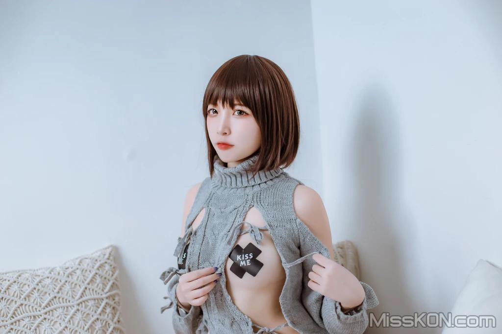 Coser@二佐Nisa: 私房洞洞毛衣 (66 photos )(7)