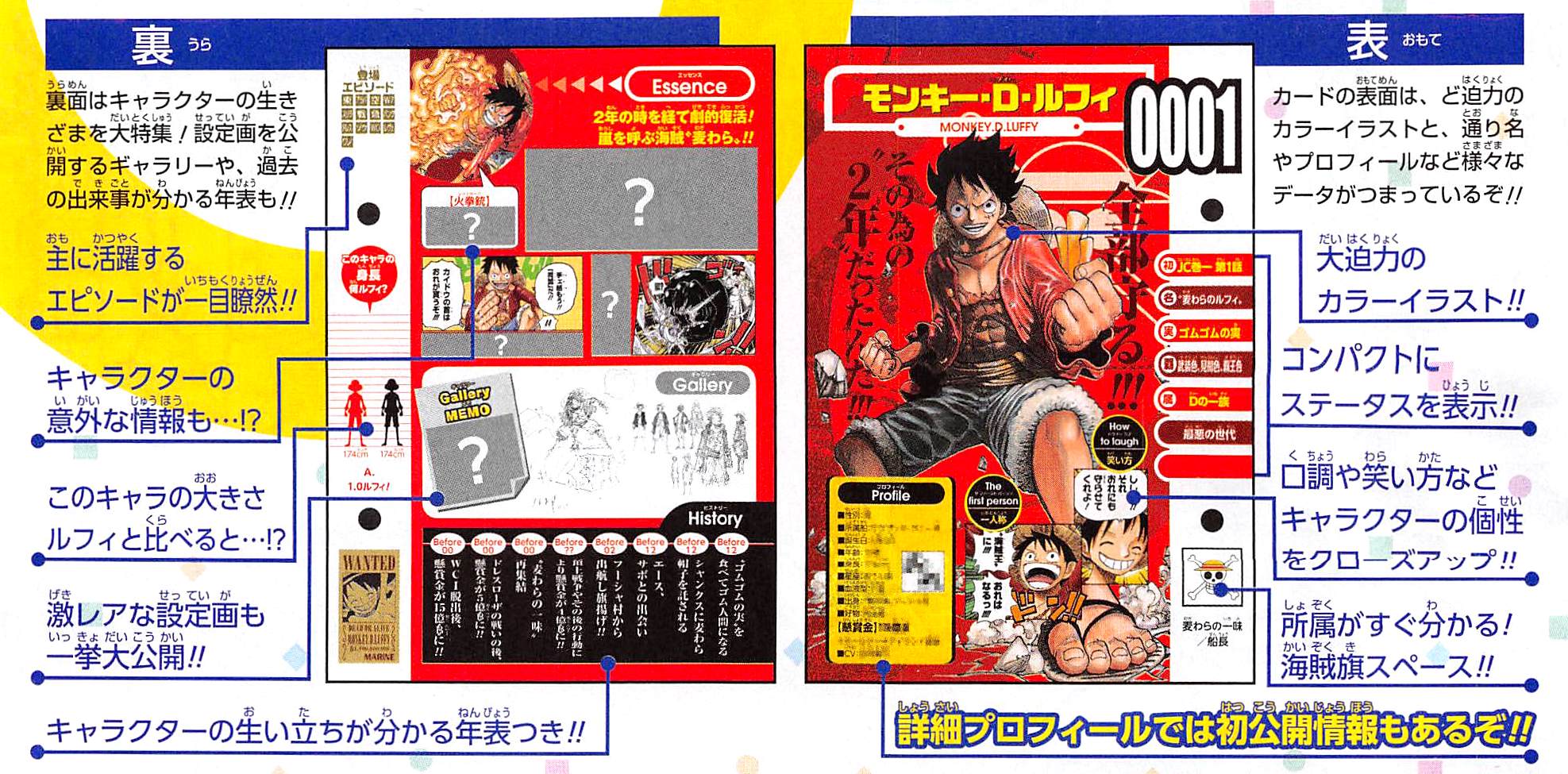 Vivre Card One Piece Visual Dictionary New One Piece Databook On Sale 4th September