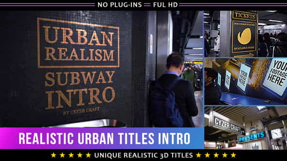 Urban Subway Titles | Advertising - VideoHive 19654033