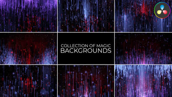 Collection Of Magic Backgrounds For Davinci Resolve - VideoHive 51374503